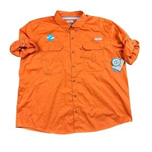 Magellan Outdoors Mens 4XL Fishing Shirt Burnt Orange UPF 20 Angler Fit NWT LS